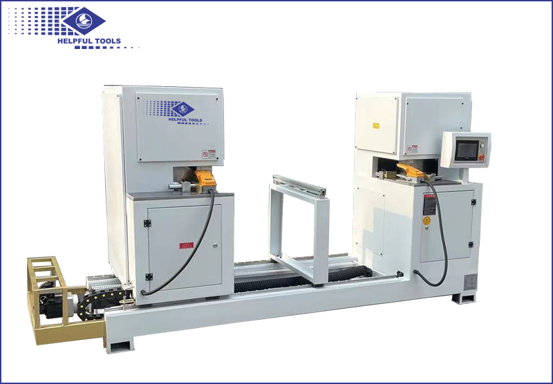 HO158D Automatic double-end corner cutting machine